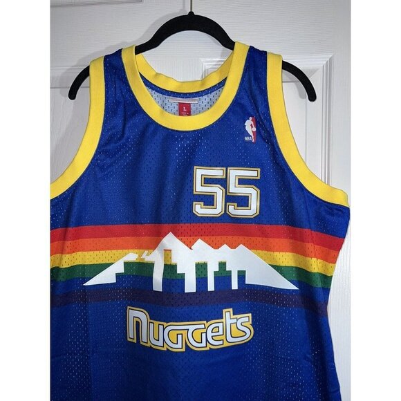 NWT Mitchell & Ness DENVER NUGGETS Dikembe Mutombo 91-92  Swingman Jersey - Picture 4 of 13